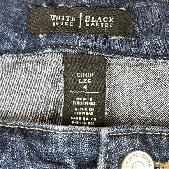 WHITE HOUSE BLACK MARKET Crop Leg Jeans Women's Size 4 - Picture 6 of 13